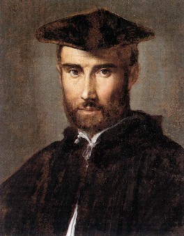 "Portrait of a Man" by Parmigianino.  A painting of Arthur; he looks very studious.